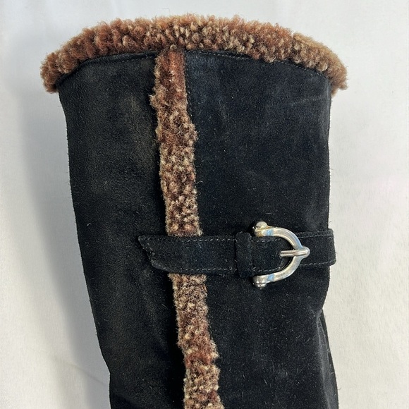 Stuart Weitzman Mid-calf Suede Moto Boots, Women’s 7.5 - Picture 7 of 13